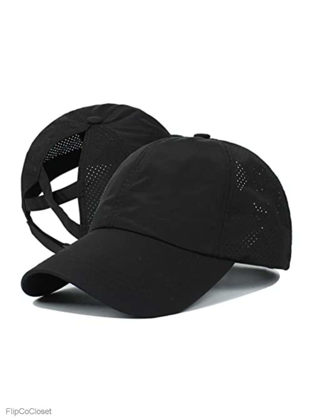 Women's Quick Dry Mesh Ponytail Baseball Cap Adjustable Sun Hat